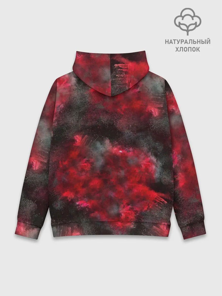 Худи мужской база хлопок / CS GO Red heat