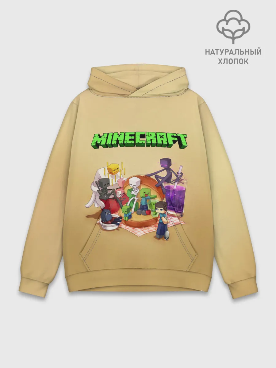 Худи мужской база хлопок / Minecraft