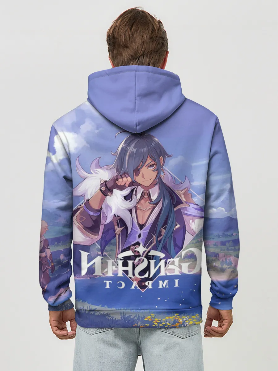 Худи мужской база хлопок / Genshin impact | Kaeya