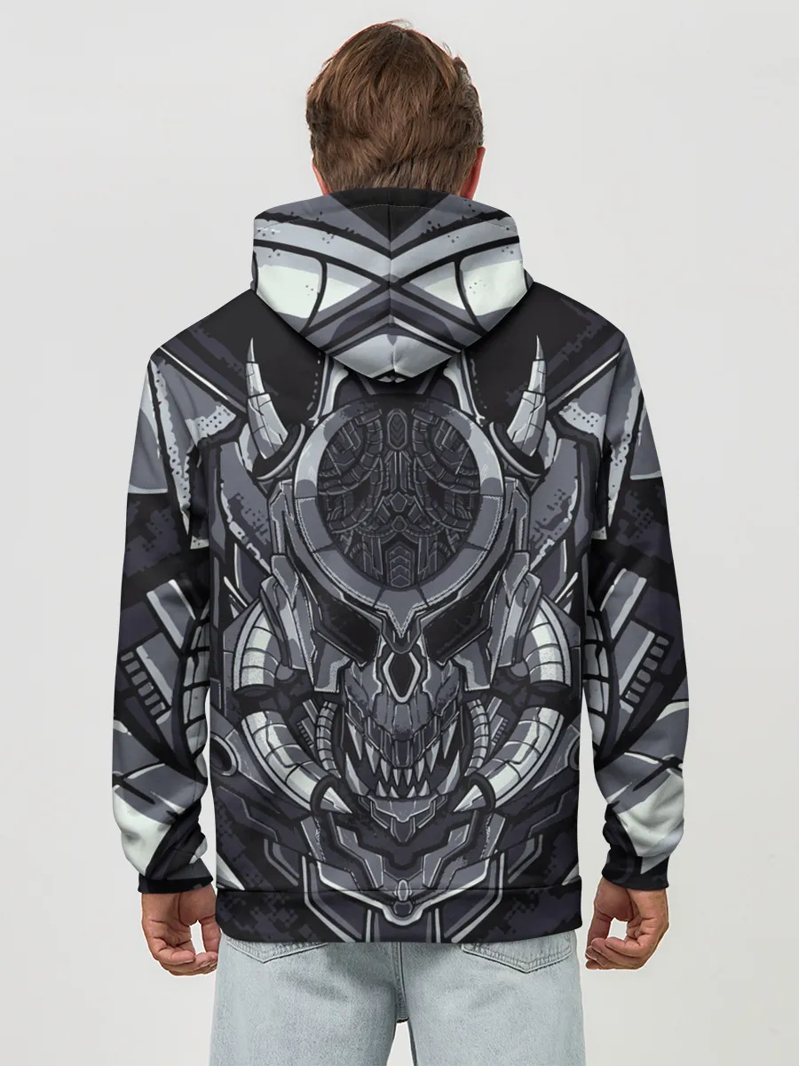 Худи мужской база хлопок / Механический робот