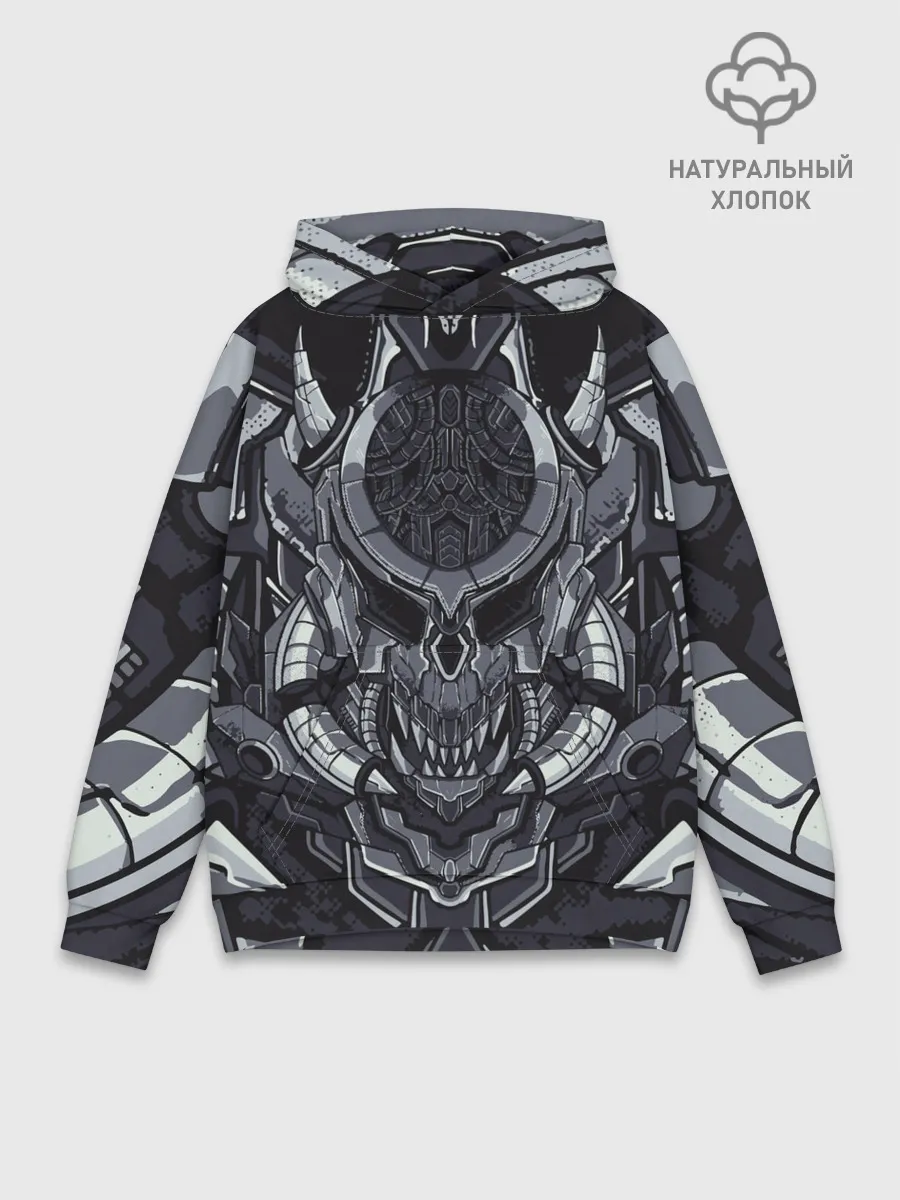 Худи мужской база хлопок / Механический робот