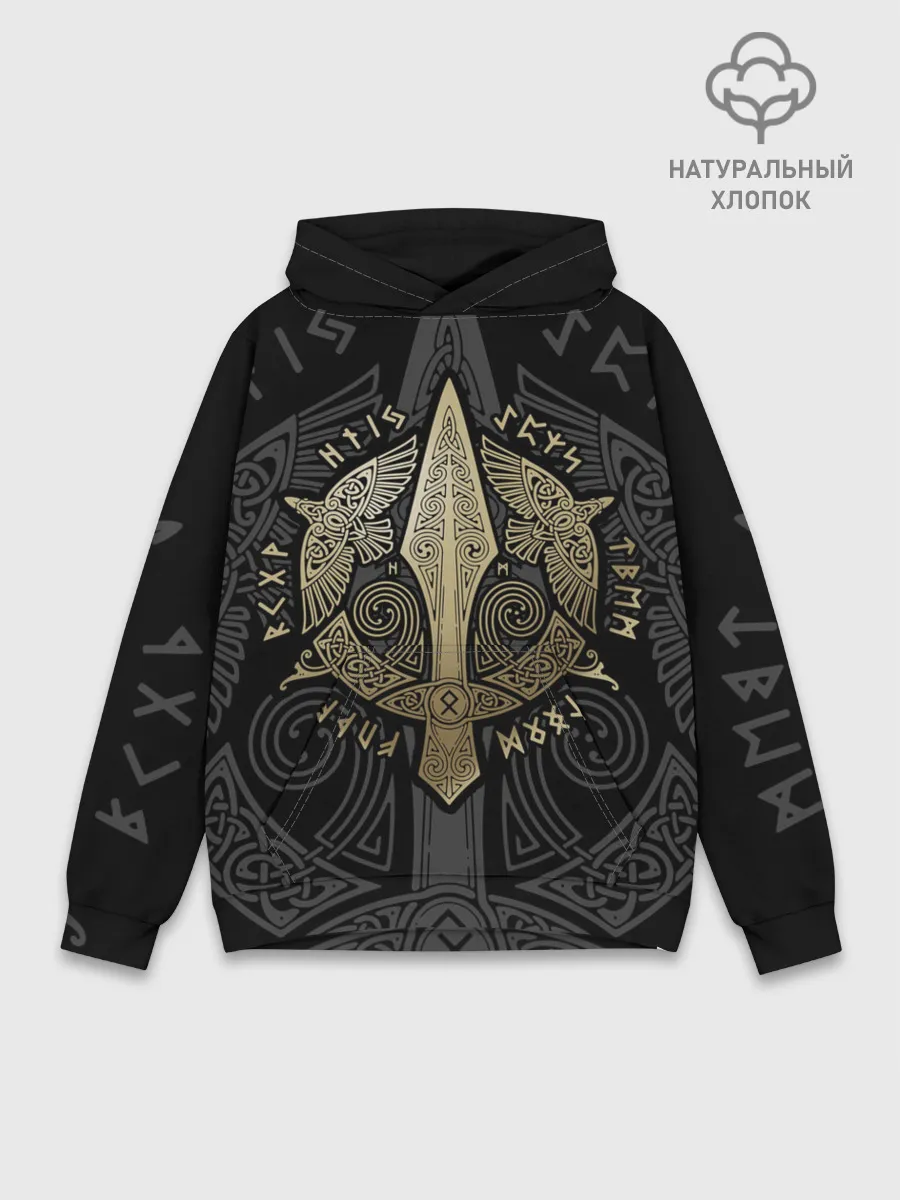 Худи мужской база хлопок / Кельтские ястребы