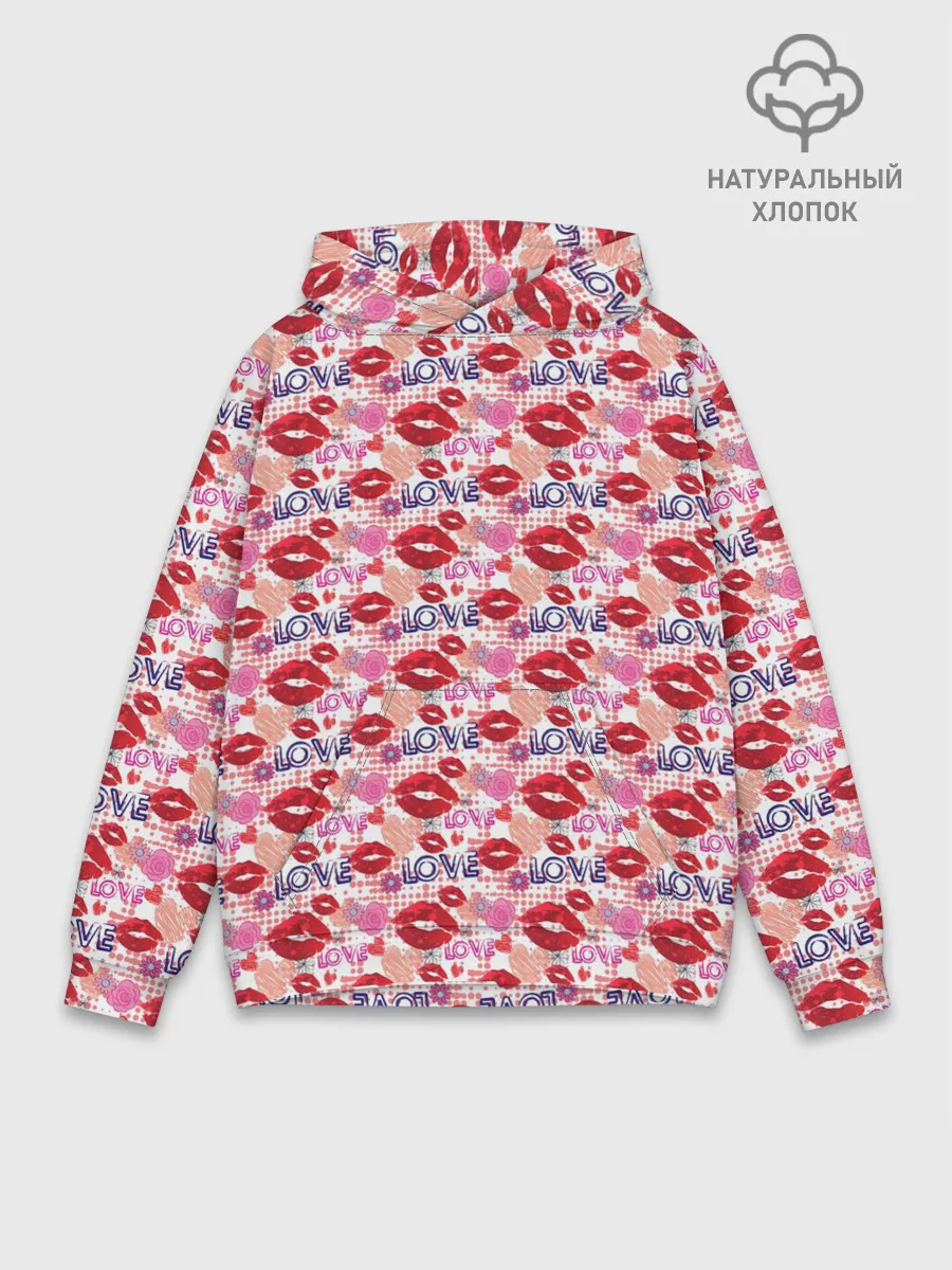 Худи мужской база хлопок / LOVE