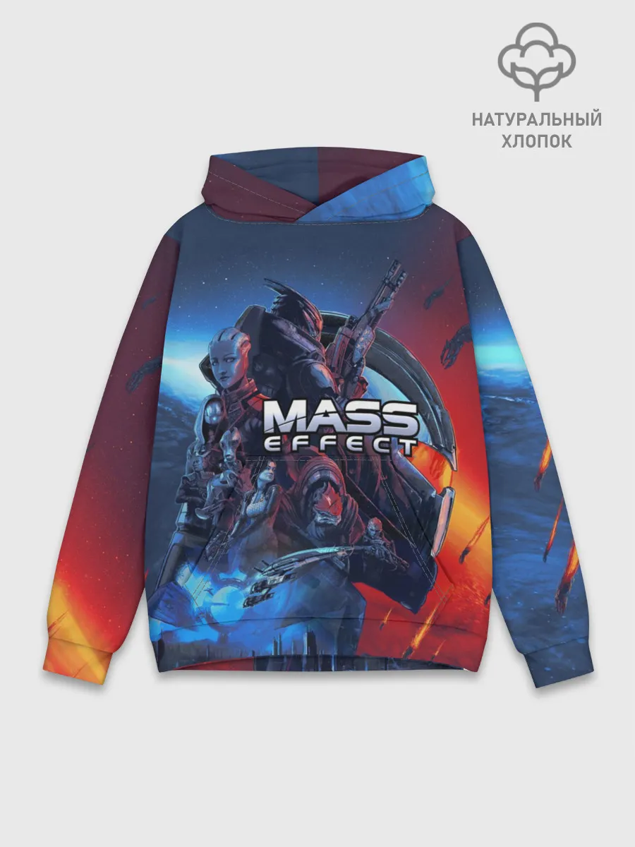Худи мужской база хлопок / Mass EFFECT Legendary ed