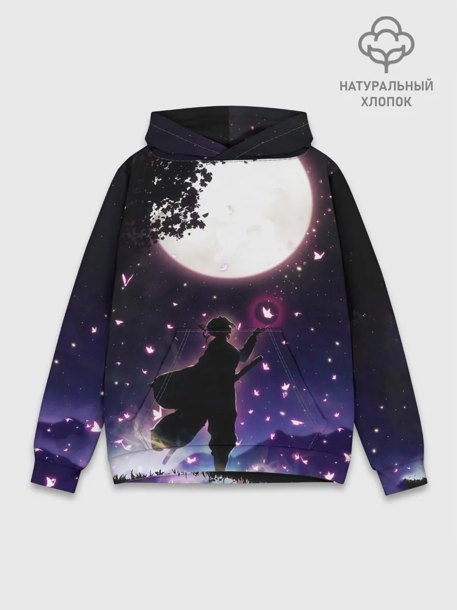 Худи мужской база хлопок / Шинобу Кочо Клинок демонов