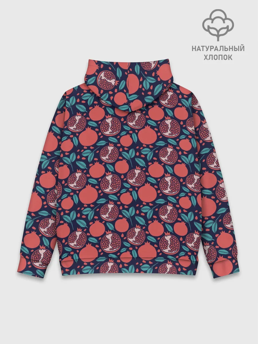 Худи мужской база хлопок / Гранат