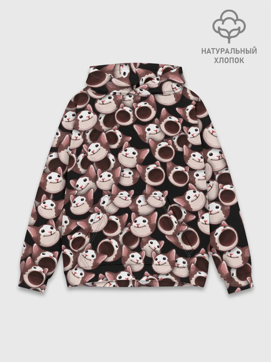 Худи мужской база хлопок / Popping cats