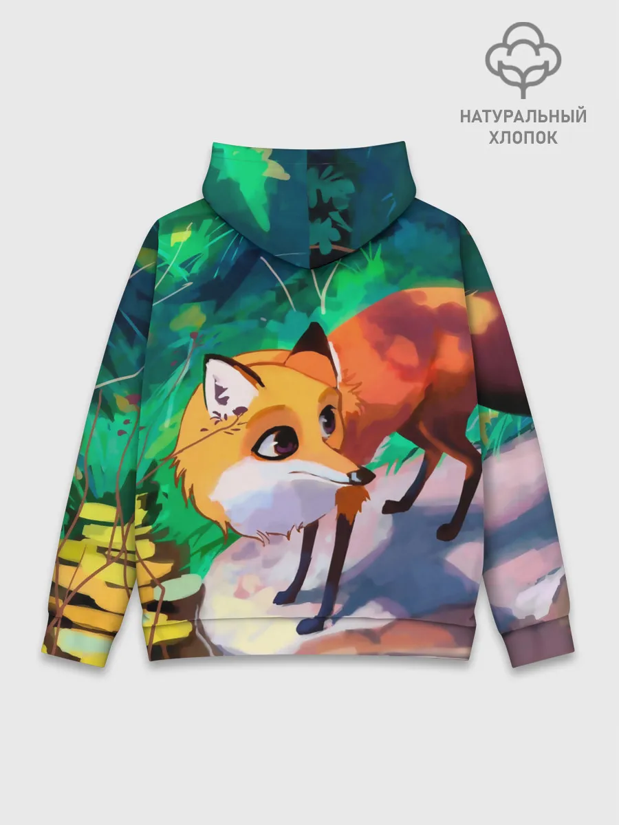 Худи мужской база хлопок / Лисичка