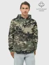 Худи мужской база хлопок / Камуфляж Land Rover