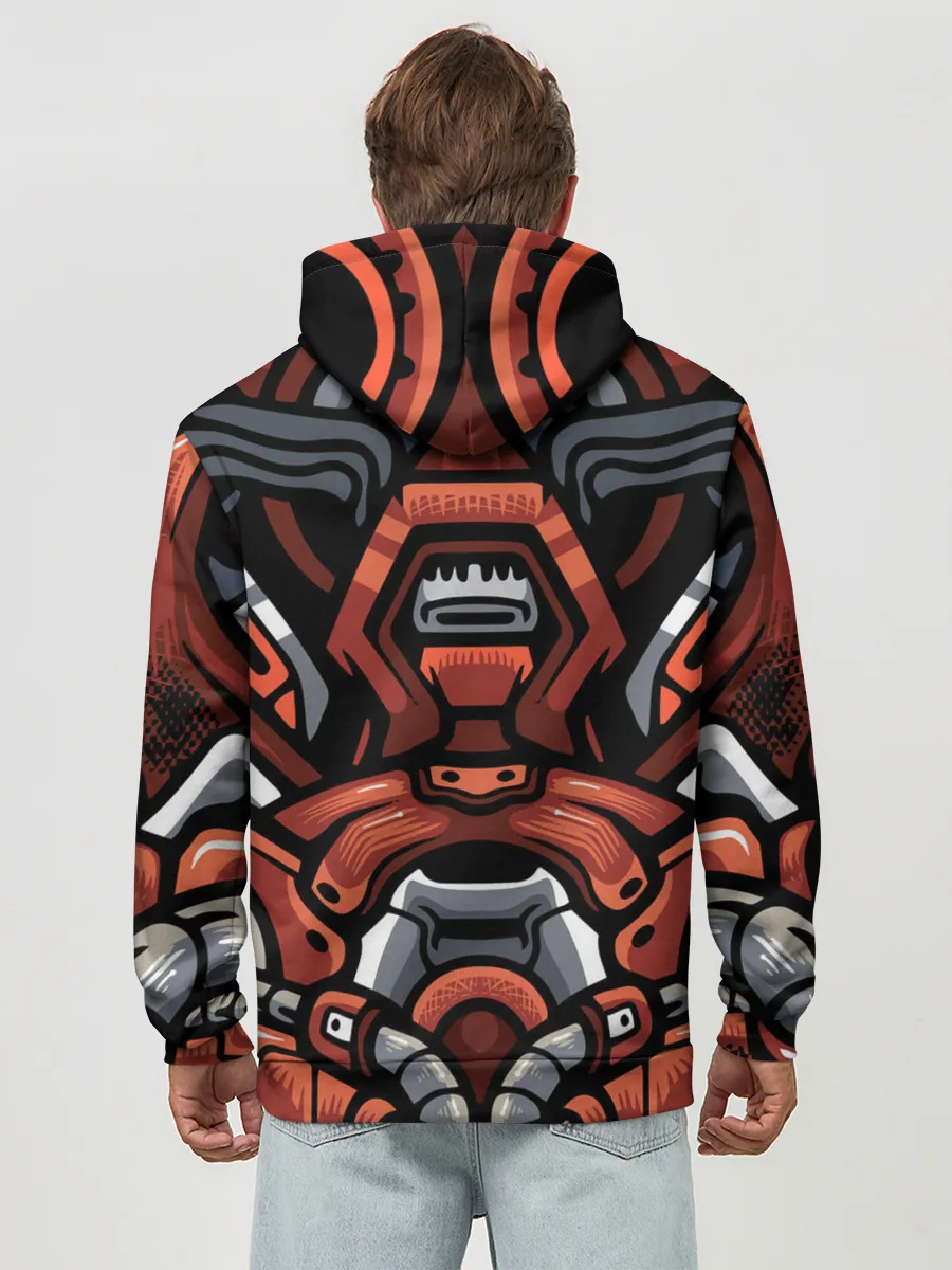 Худи мужской база хлопок / Cyber Samurai