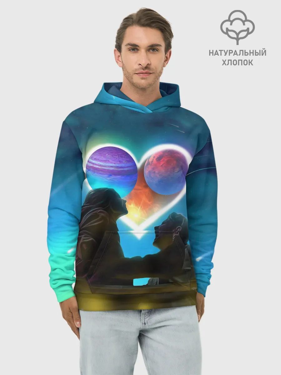 Худи мужской база хлопок / Ваня Дмитриенко Венера-Юпитер
