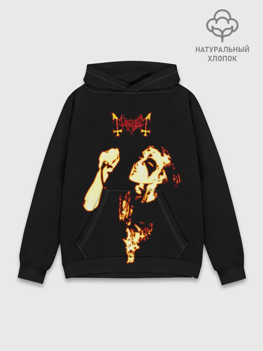 Худи мужской база хлопок / Mayhem