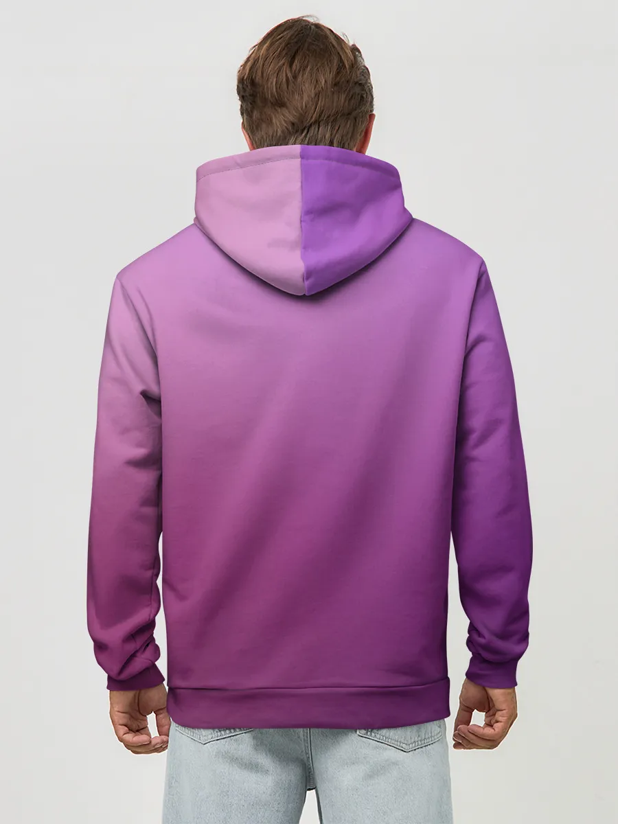 Худи мужской база хлопок / Аметистовый закат