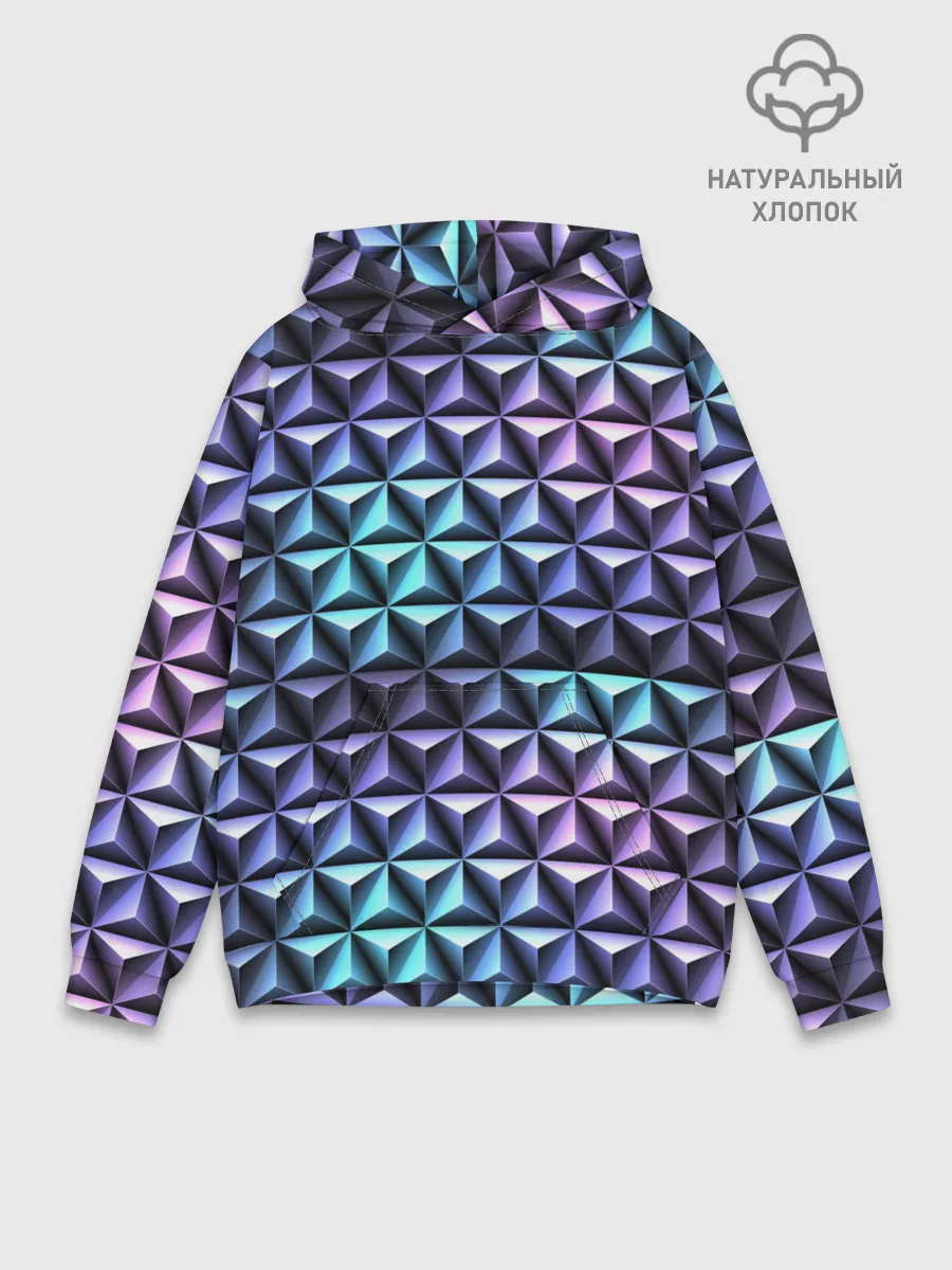 Худи мужской база хлопок / НЕОНОВАЯ СТАЛЬ