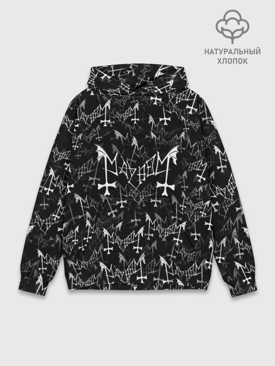 Худи мужской база хлопок / Mayhem