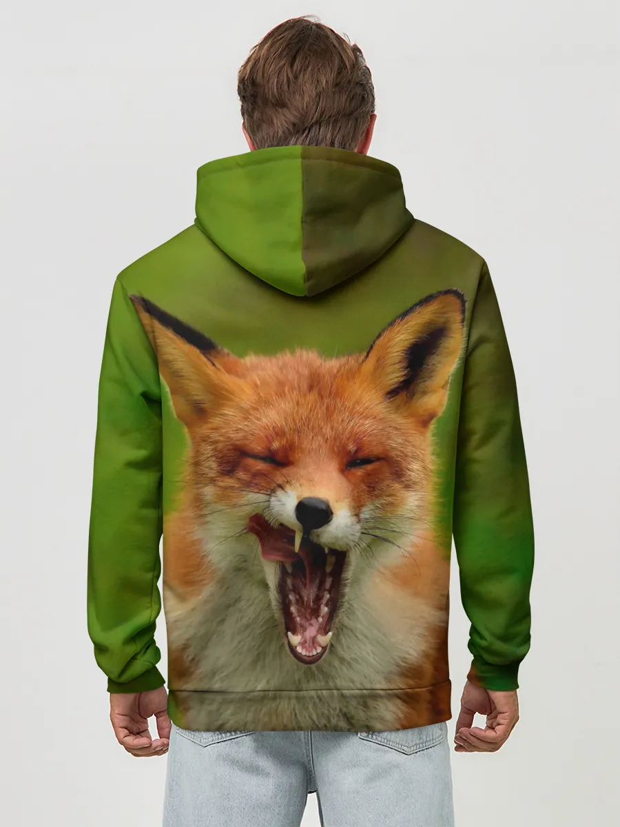 Худи мужской база хлопок / Лисица