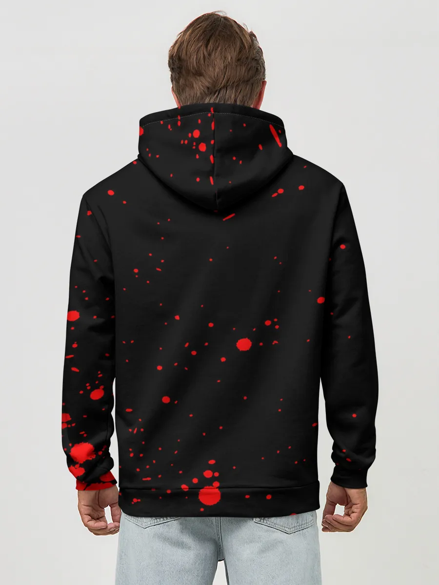 Худи мужской база хлопок / WAKE THE F*** UP SAMURAI