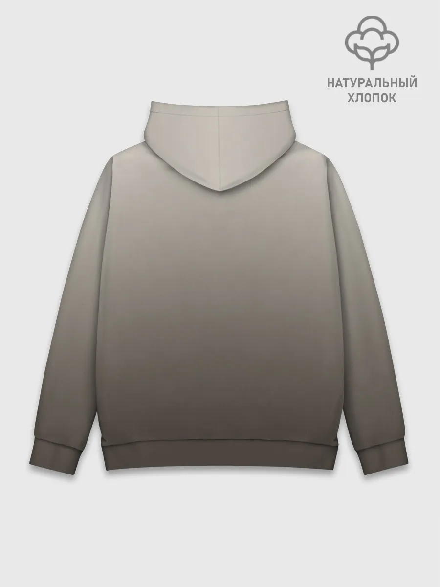 Худи мужской база хлопок / Сиамский кот голубые глаза