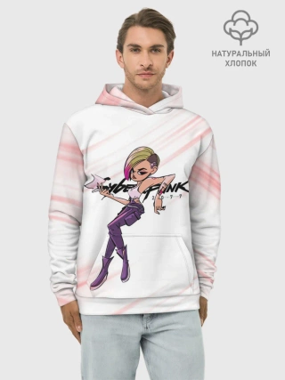 Худи мужской база хлопок / Moxes Cyberpunk 2077