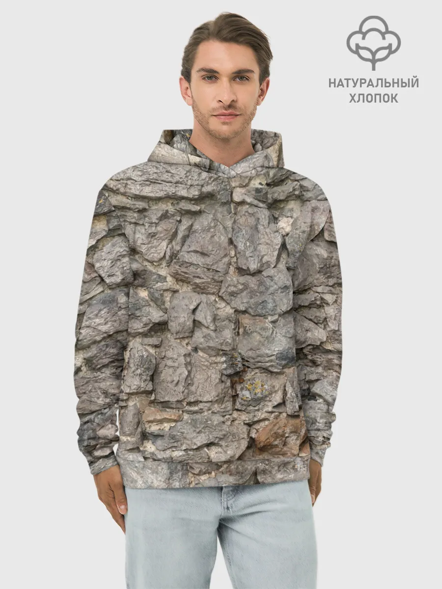 Худи мужской база хлопок / Сломанная стена