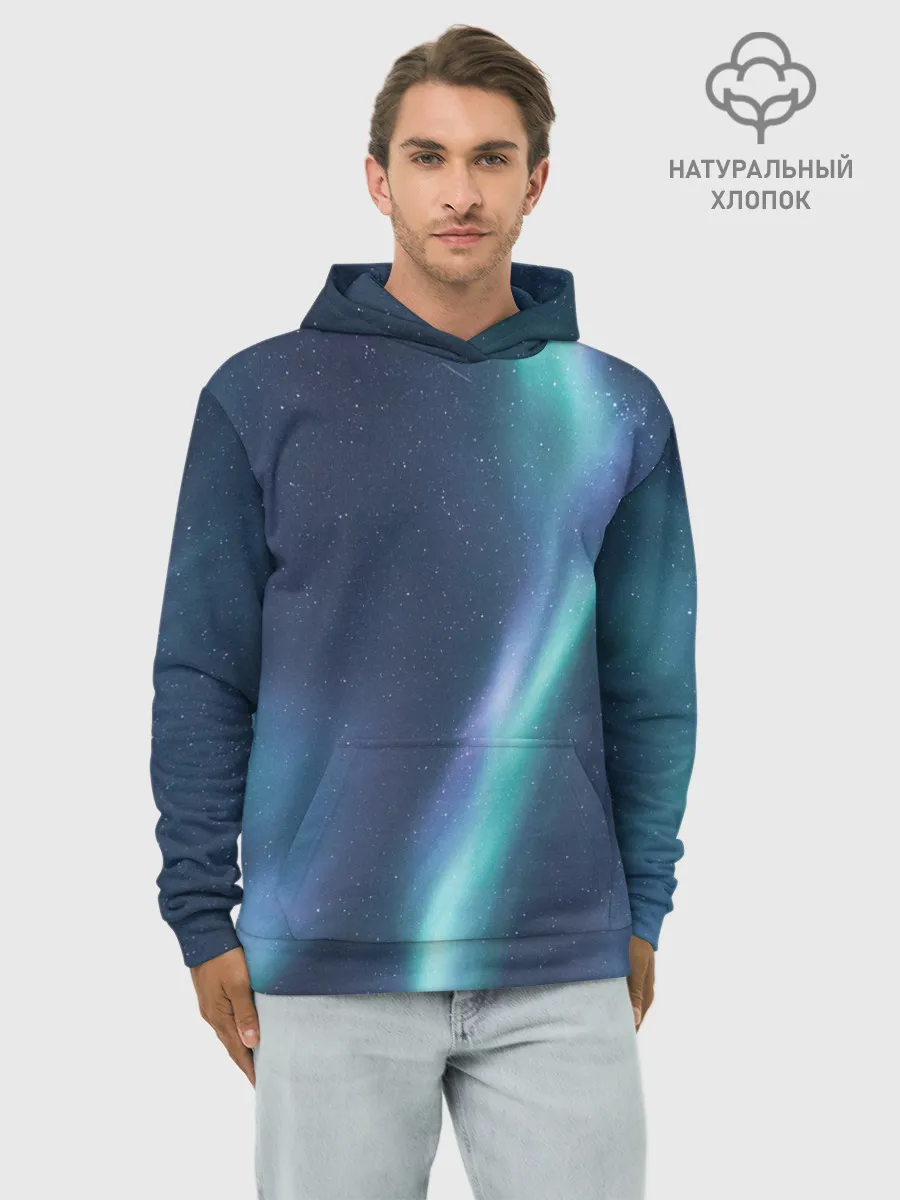 Худи мужской база хлопок / Северное Сияние