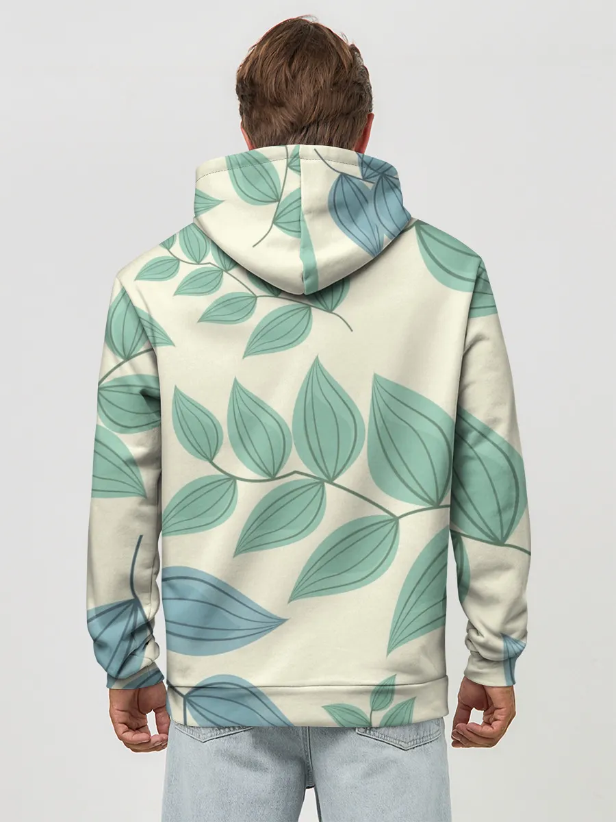 Худи мужской база хлопок / Цветы