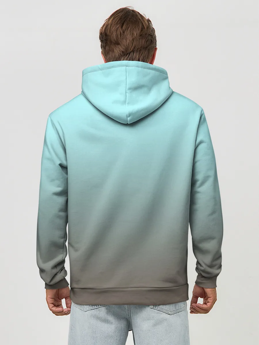 Худи мужской база хлопок / Малыш хаски