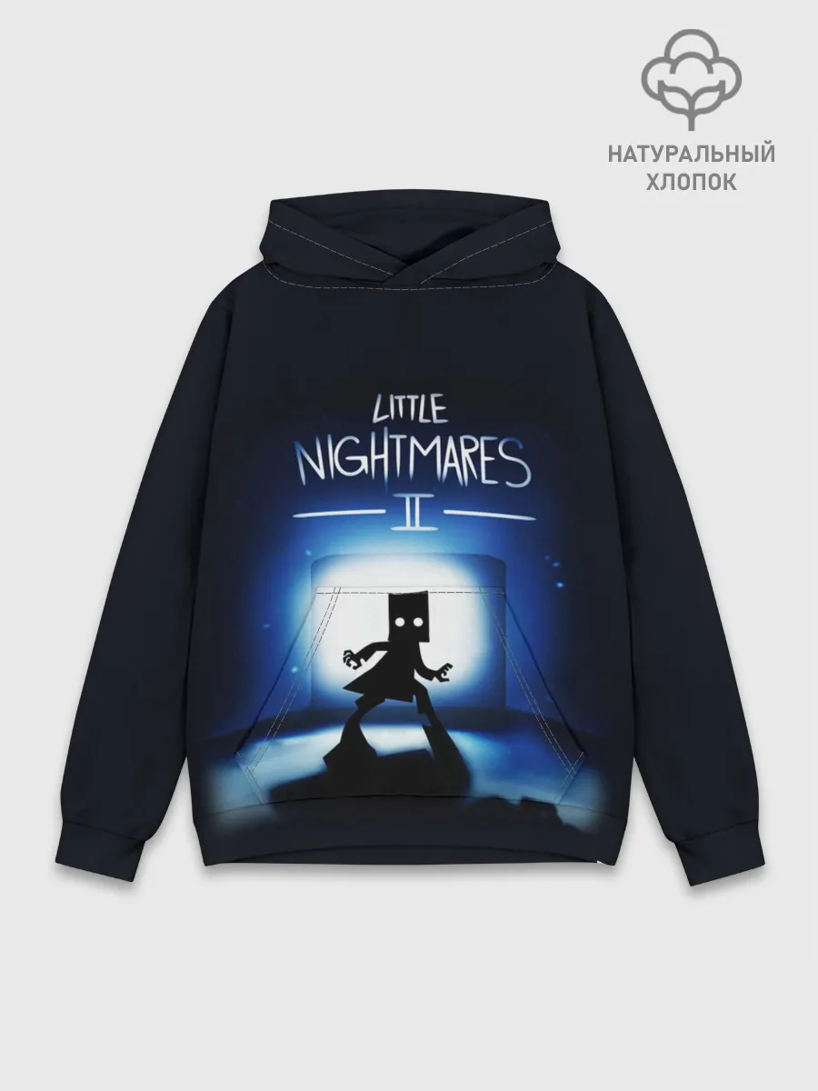 Худи мужской база хлопок / Little Nightmares 2 МОНО