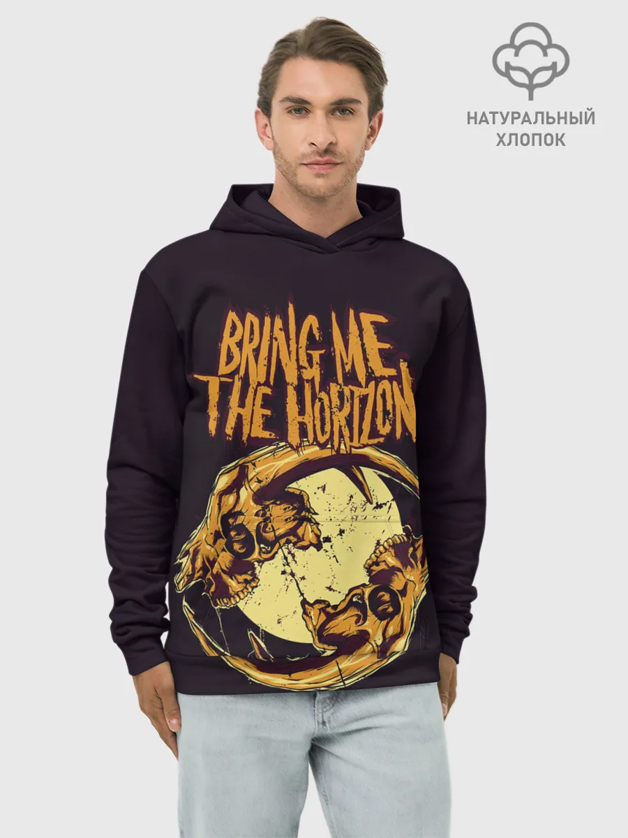 Худи мужской база хлопок / BRING ME THE HORIZON