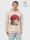 Худи мужской база хлопок / Мопсы | Тату мастер