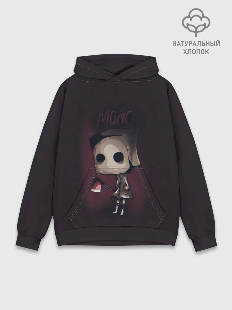 Худи мужской база хлопок / Little Nightmares 2 mono