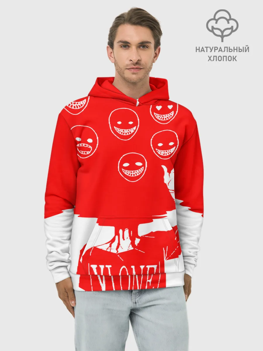 Худи мужской база хлопок / многоголовый v love