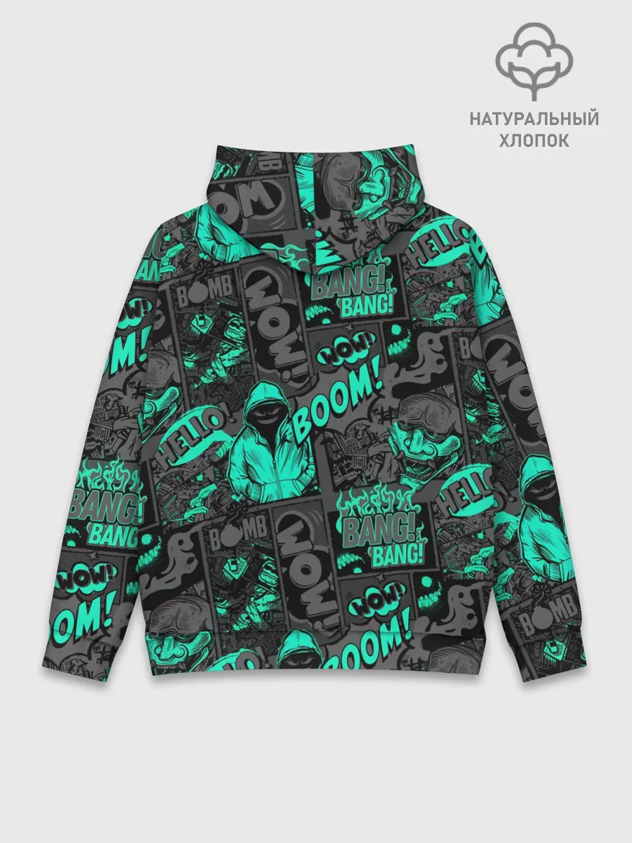 Худи мужской база хлопок / Comics Style