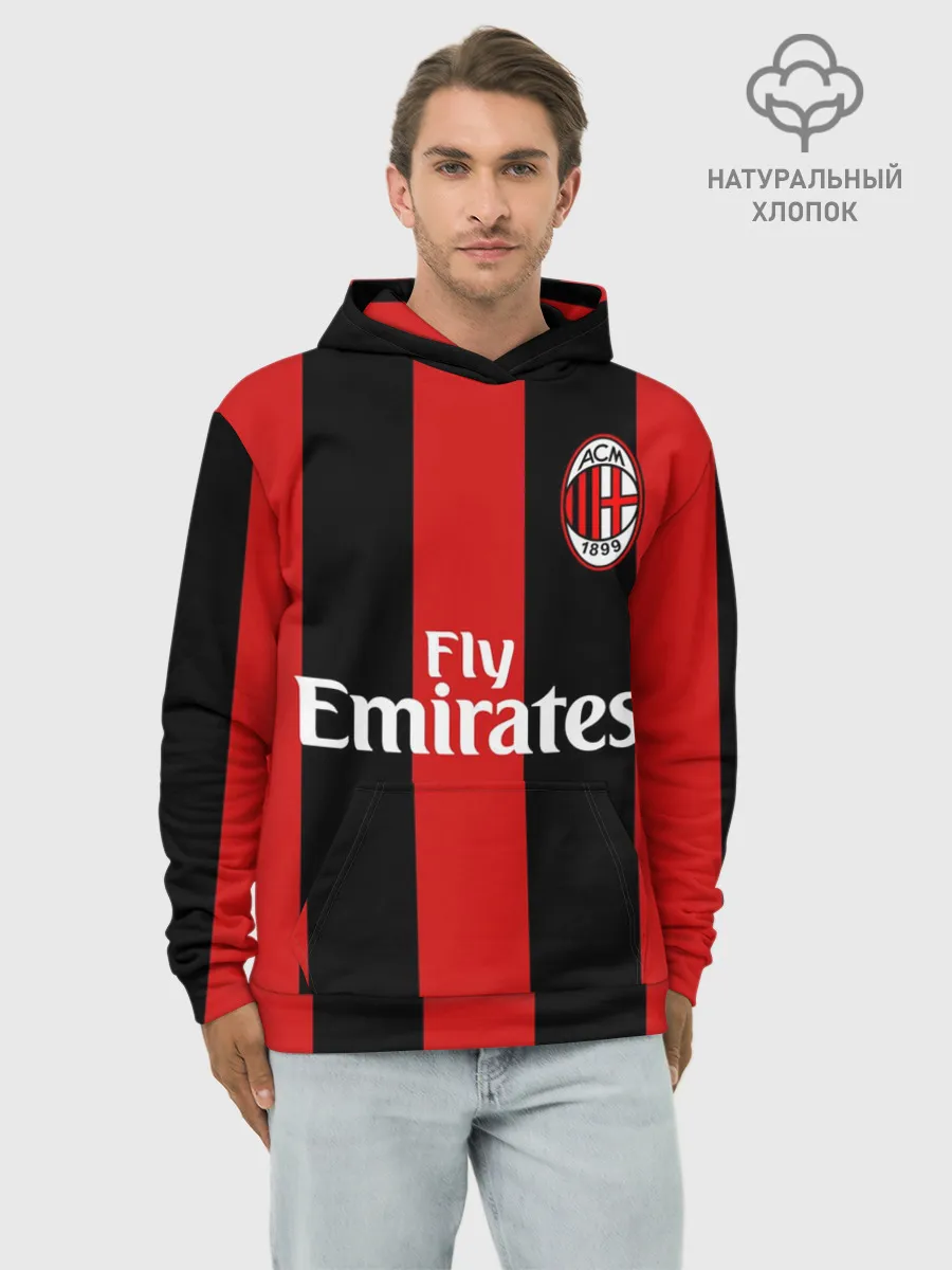 Худи мужской база хлопок / Форма Милан Ибрагимович