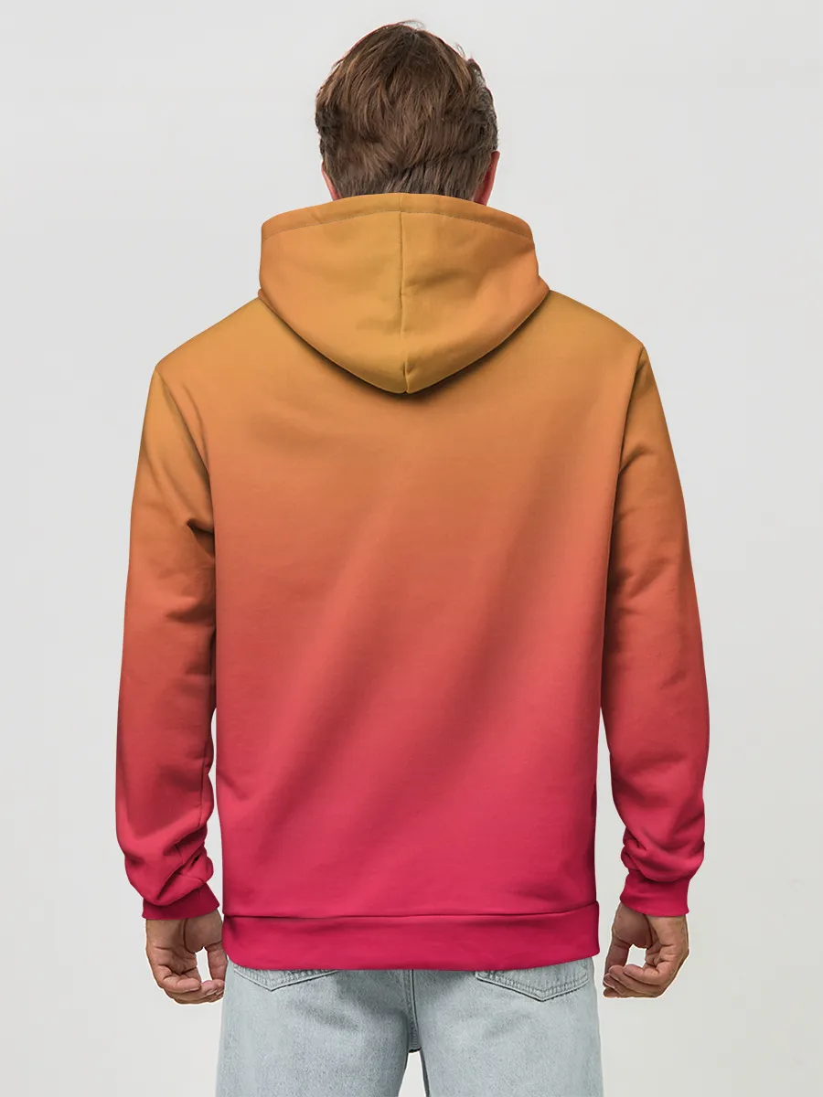 Худи мужской база хлопок / сердечко из следов собаки