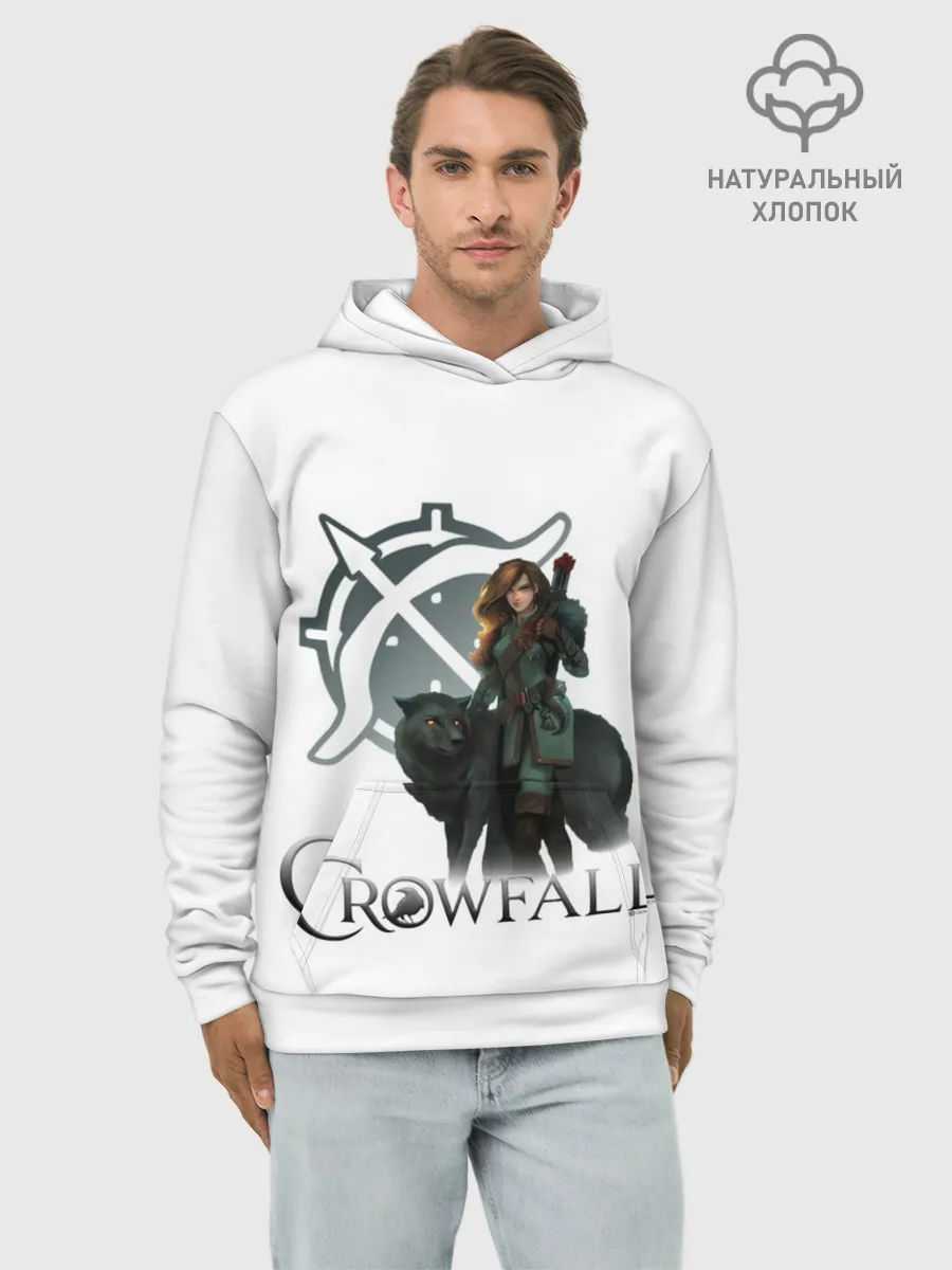 Худи мужской база хлопок / Crowfall | Ranger