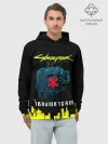 Худи мужской база хлопок / TRAUMA TEAM Cyberpunk 2077
