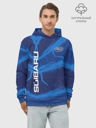 Худи мужской база хлопок / Subaru