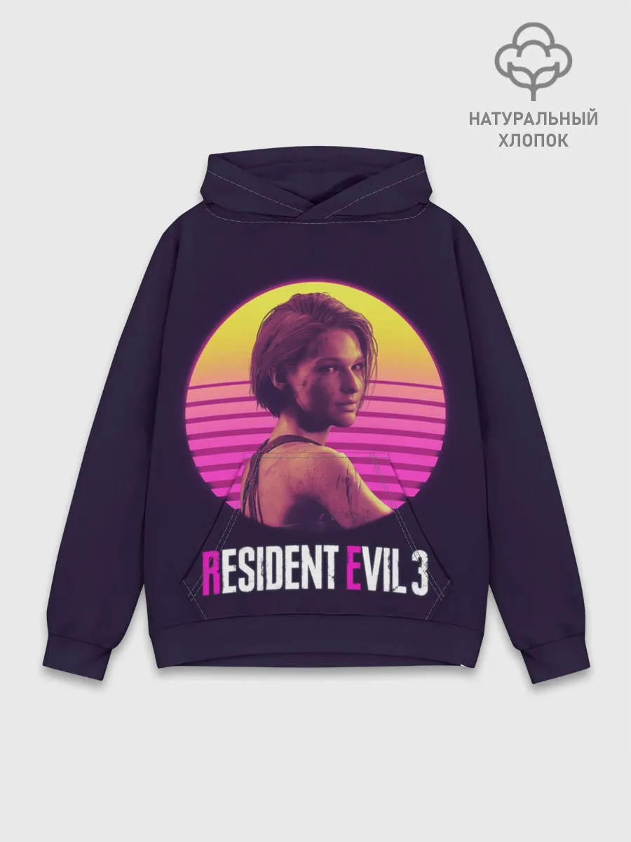 Худи мужской база хлопок / RE3 | Jill неон