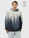 Худи мужской база хлопок / Лес