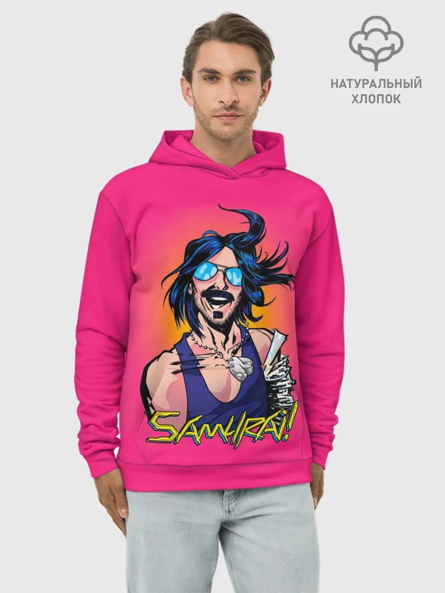 Худи мужской база хлопок / SAMURAI Cyberpunk 2077