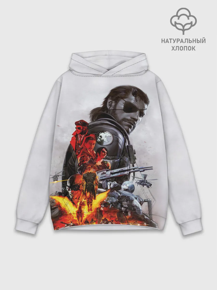 Худи мужской база хлопок / Metal Gear