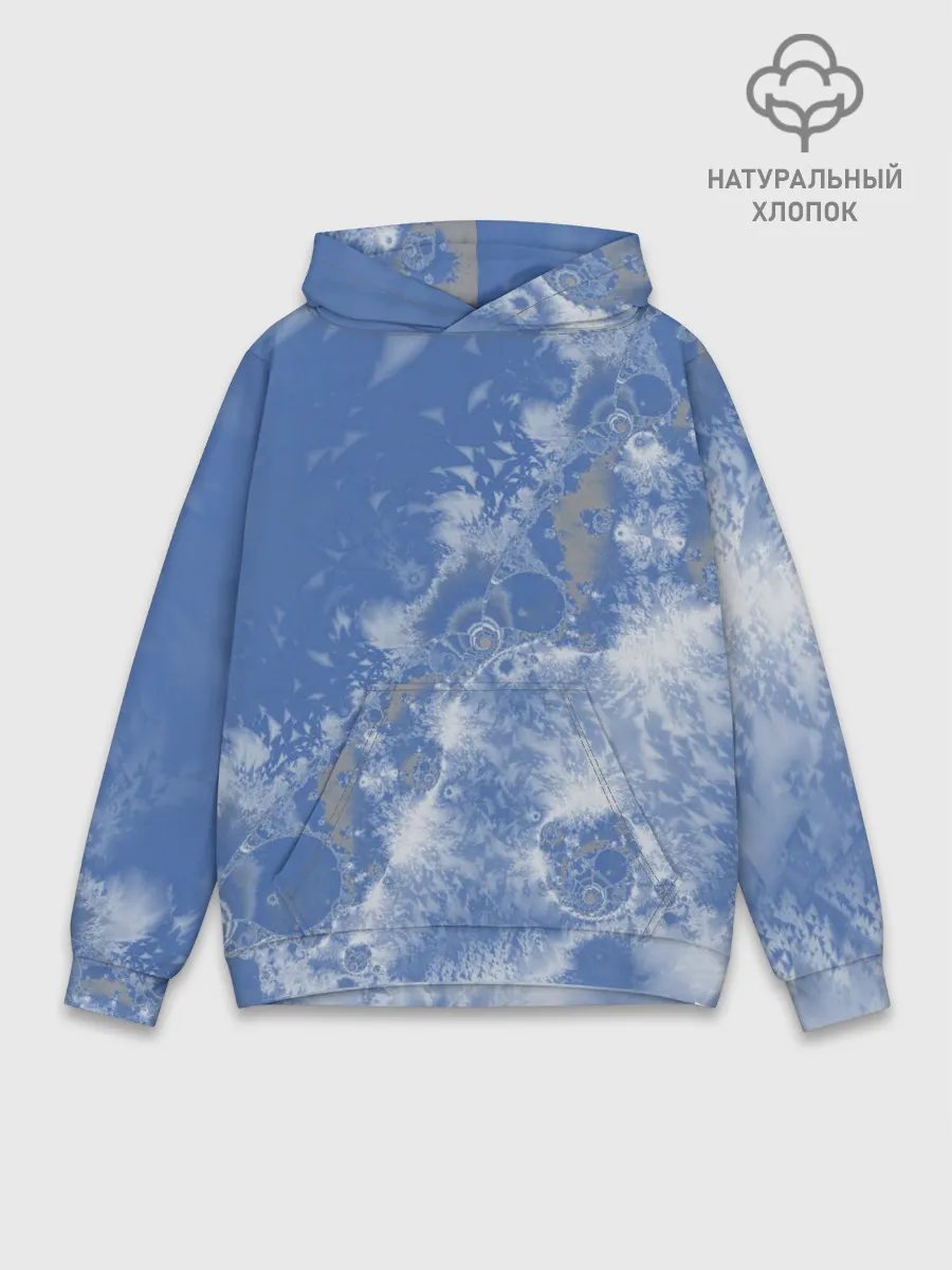 Худи мужской база хлопок / Летающие треугольники