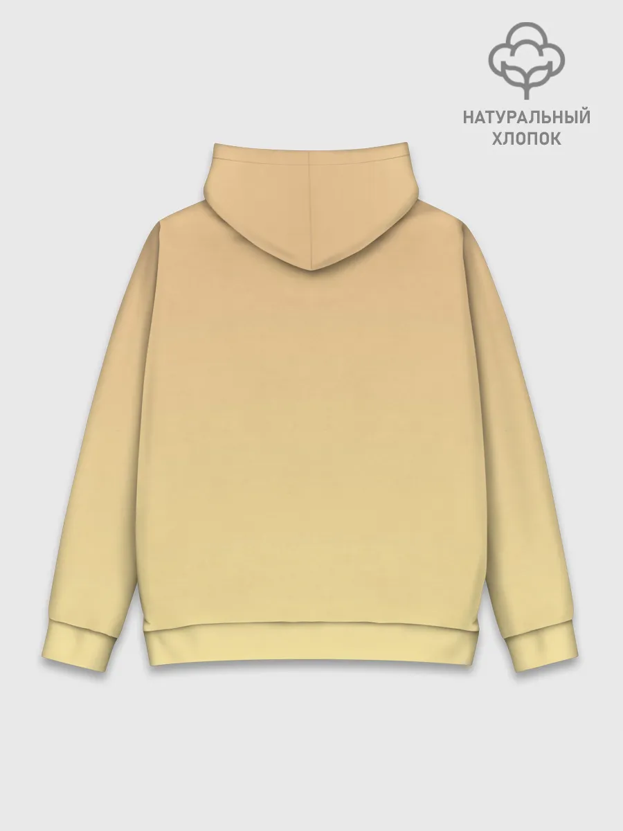 Худи мужской база хлопок / малышка чиби и цыпленок