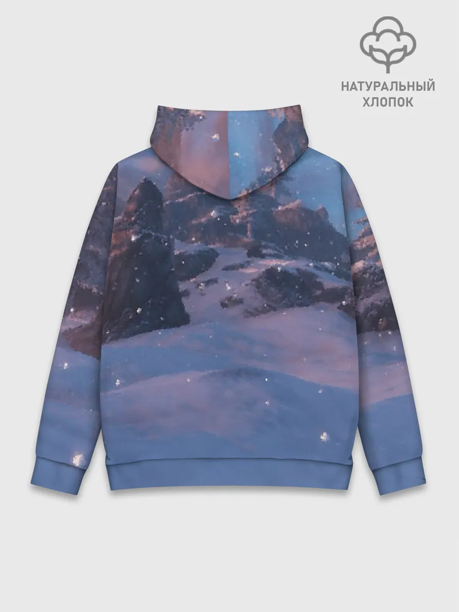 Худи мужской база хлопок / Valheim лого с секирой