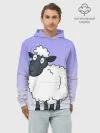 Худи мужской база хлопок / Нарисованный милый барашек