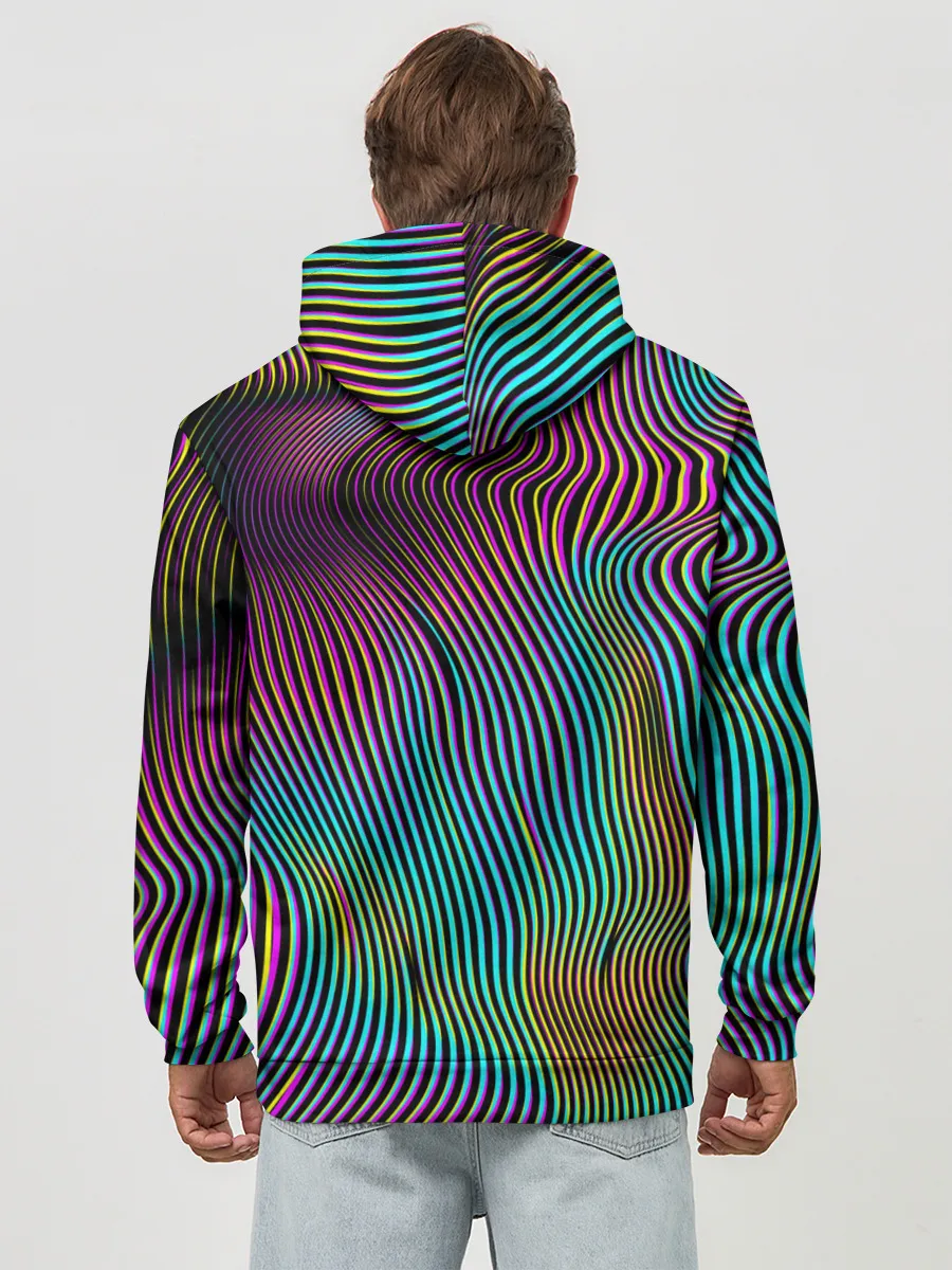 Худи мужской база хлопок / Современная абстракция