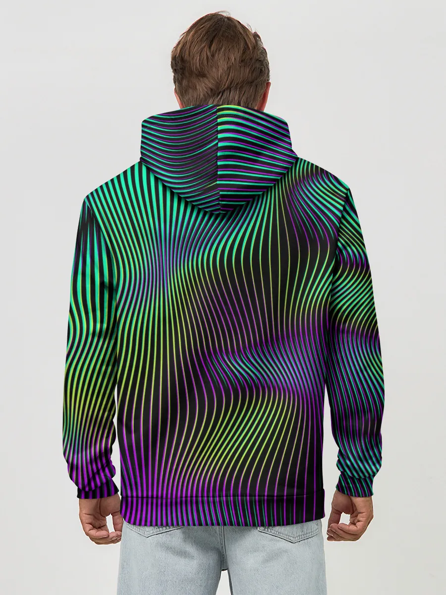 Худи мужской база хлопок / Современная абстракция