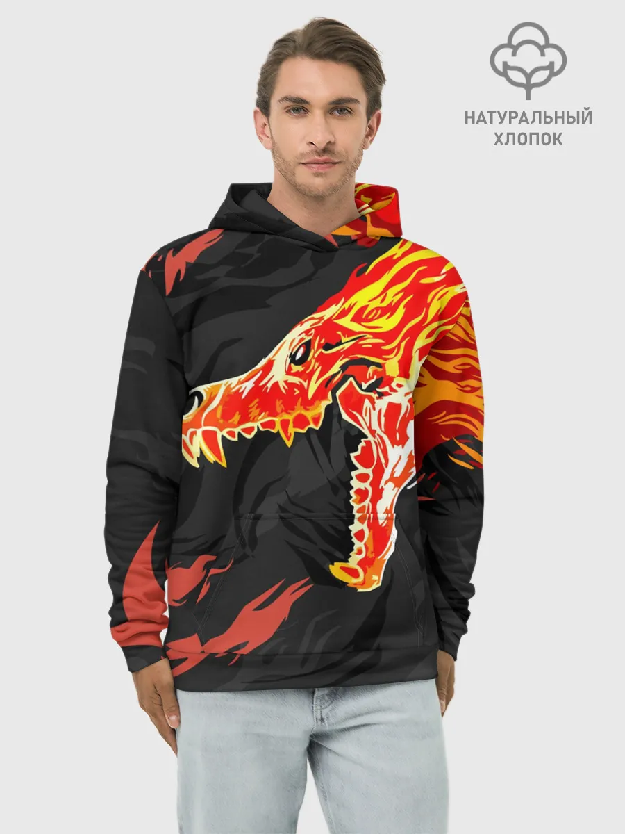 Худи мужской база хлопок / CS:GO - Howl м4а4 | Вой