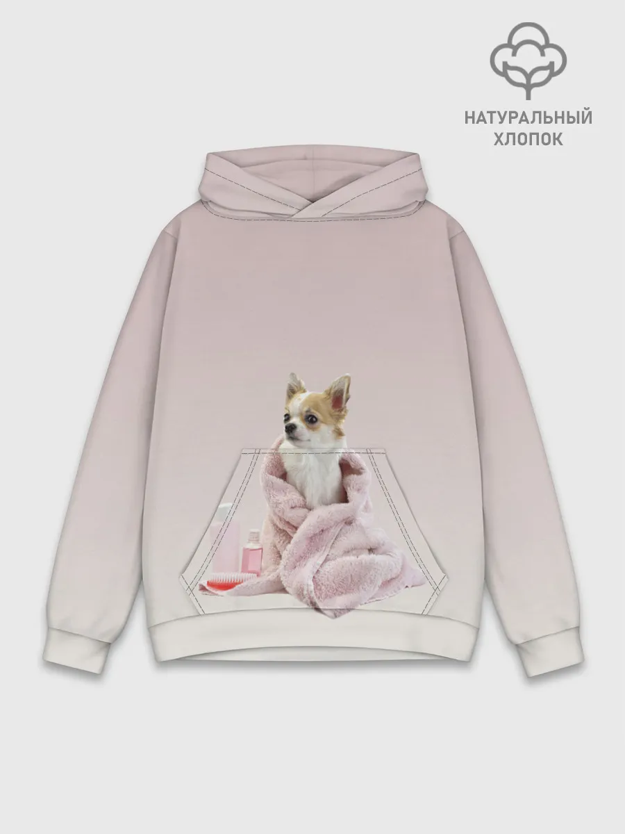 Худи мужской база хлопок / собачка полотенце процедуры